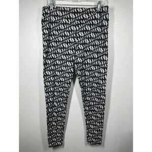 LuLaRoe Leggings Womens T/C Black‎ White Unicorn Print Stretch Soft Pants